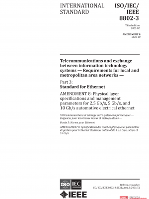 ISO/IEC/IEEE 8802-3:2021/AMD8:2021 PDF
