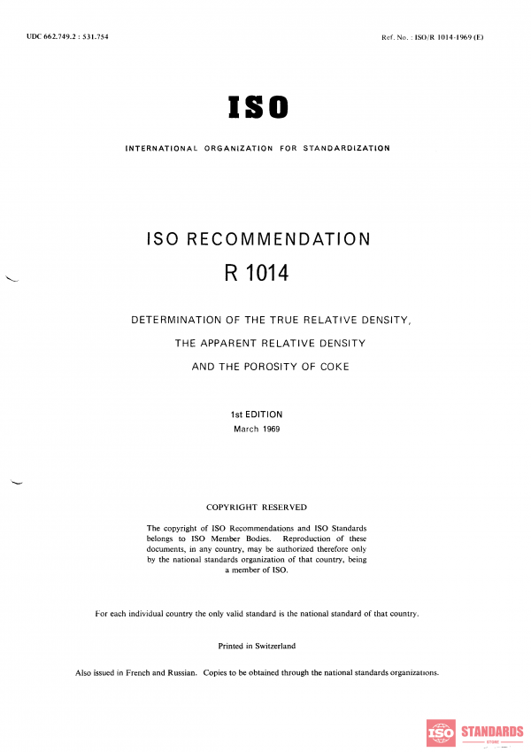 ISO/R 1014:1969 PDF