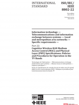 ISO/IEC/IEEE 8802-22:2015 PDF