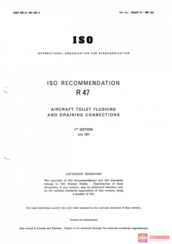 ISO/R 47:1957 PDF