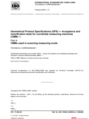 ISO 10360-4:2000/Cor 1:2002 PDF