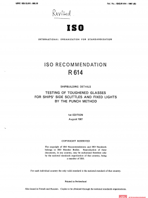 ISO/R 614:1967 PDF
