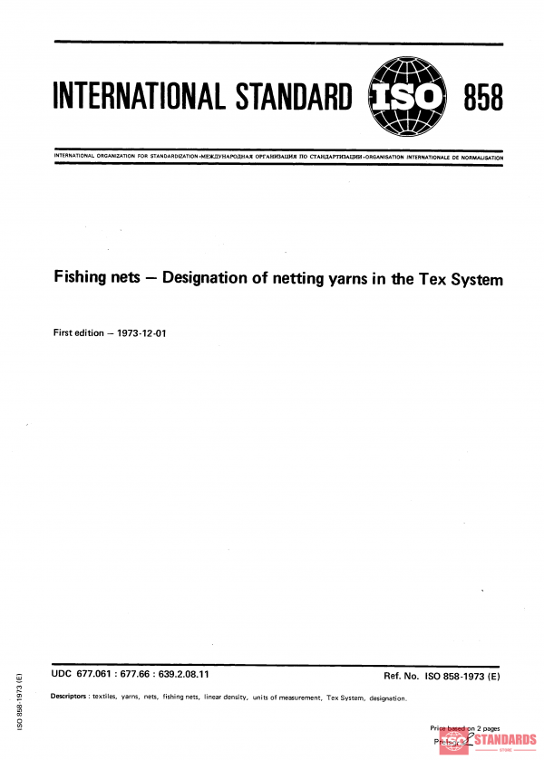 ISO 858:1973 PDF