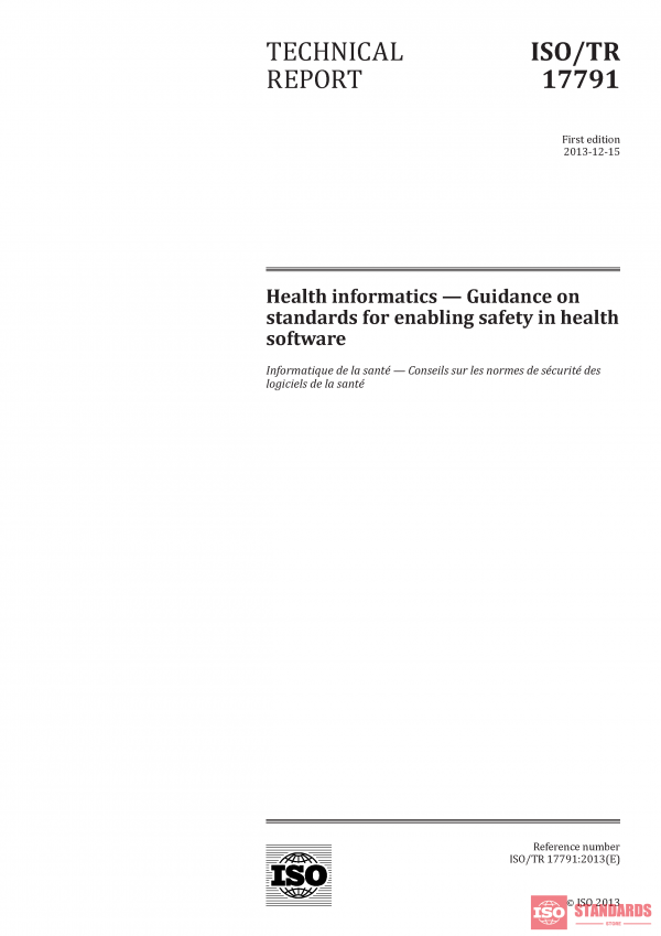 ISO/TR 17791:2013 PDF