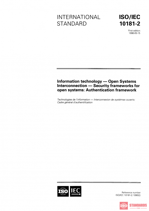 ISO/IEC 10181-2:1996 PDF
