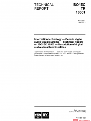 ISO/IEC TR 16501:1999 PDF