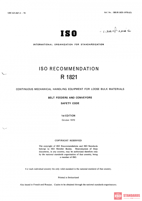 ISO/R 1821:1970 PDF