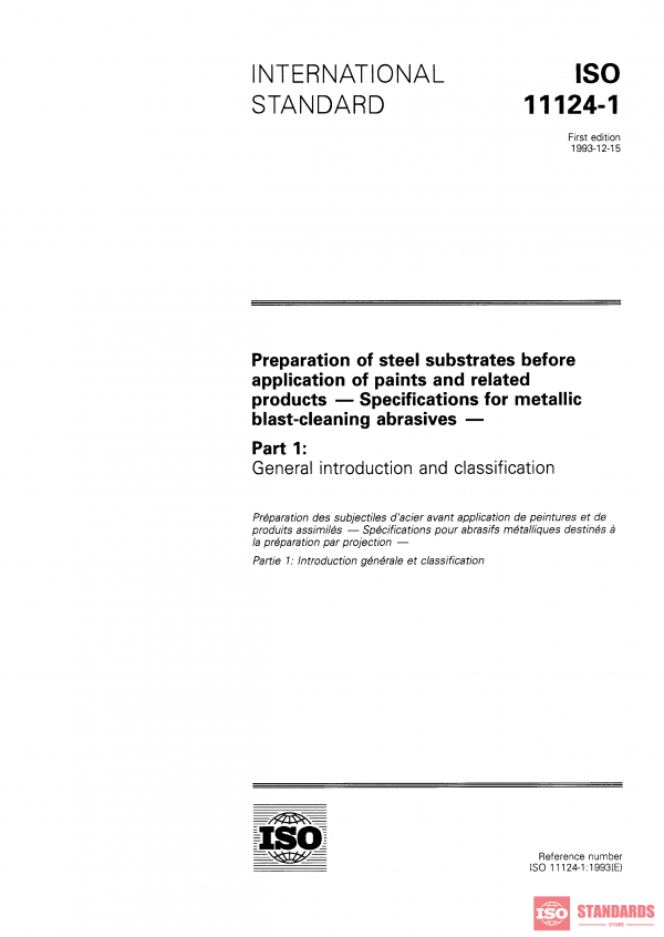 ISO 11124-1:1993 PDF