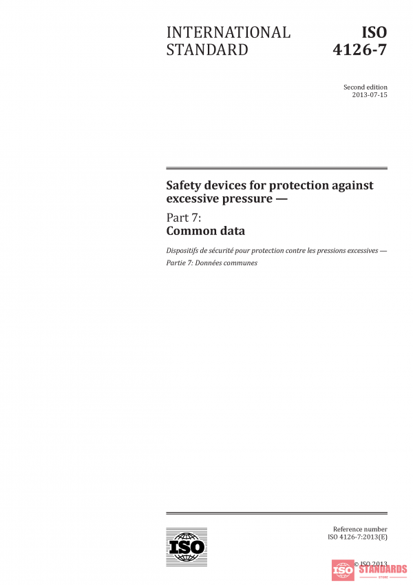 ISO 4126-7:2013 PDF