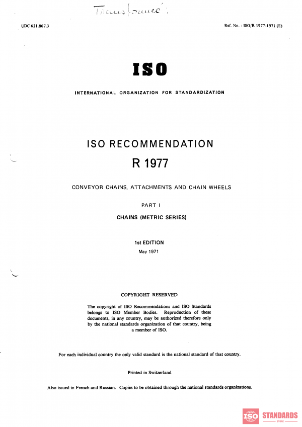 ISO/R 1977:1971 PDF