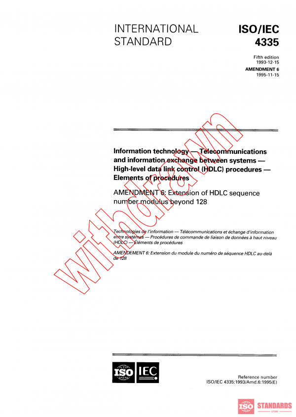 ISO/IEC 4335:1993/AMD6:1995 PDF