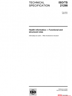 ISO/TS 21298:2008 PDF