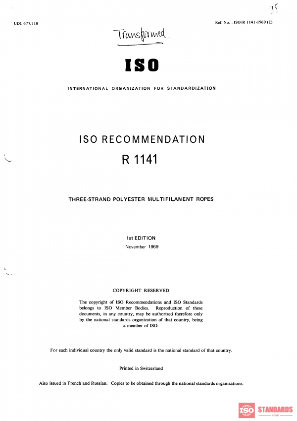 ISO/R 1141:1969 PDF