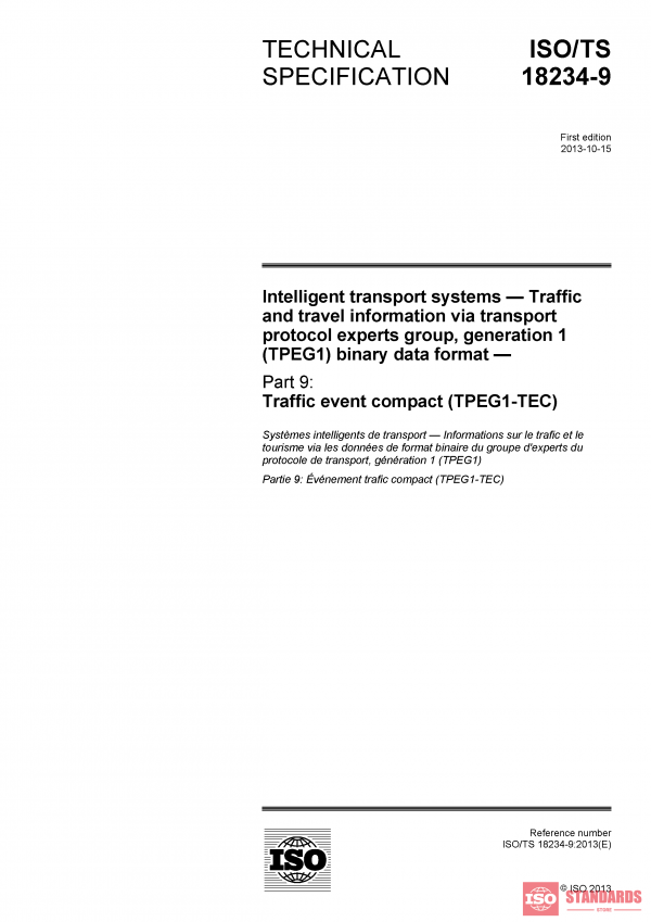 ISO/TS 18234-9:2013 PDF