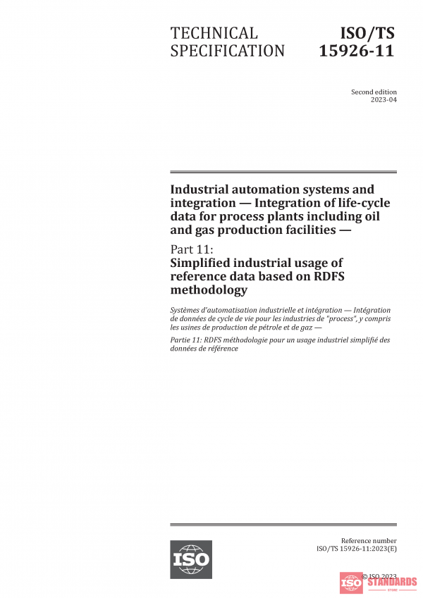 ISO/TS 15926-11:2023 PDF
