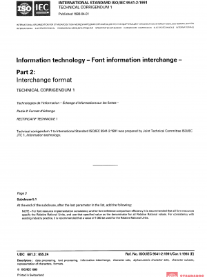 ISO/IEC 9541-2:1991/Cor 1:1993 PDF