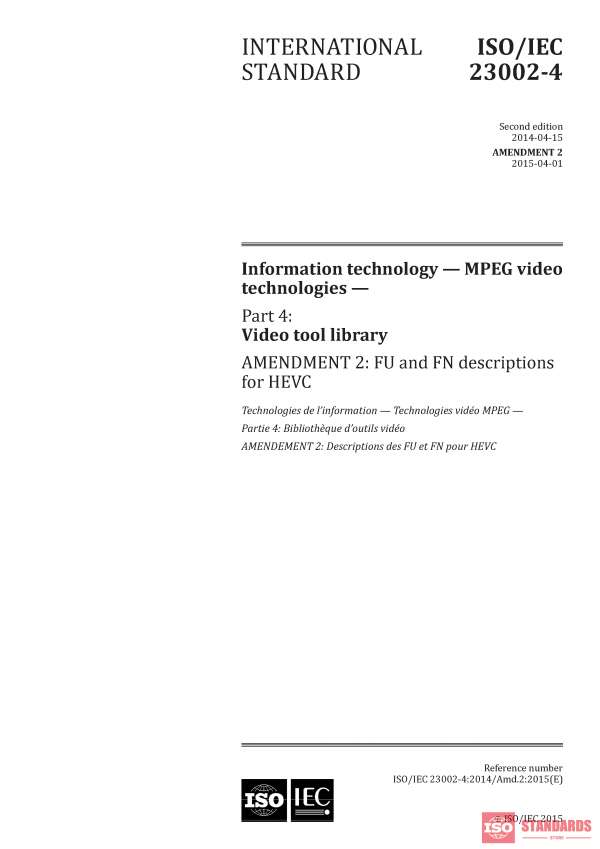 ISO/IEC 23002-4:2014/Amd 2:2015 PDF