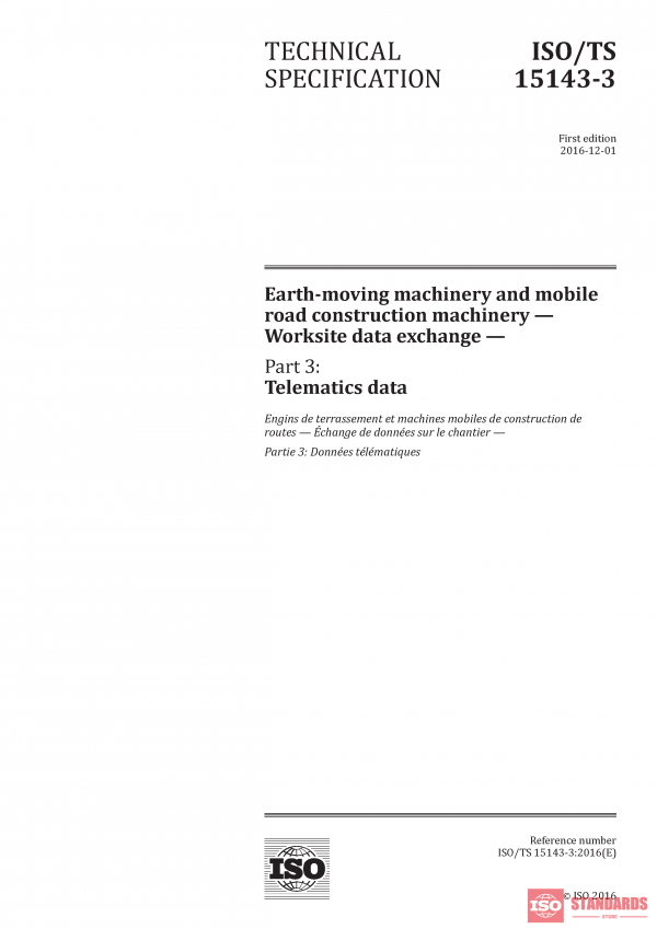 ISO/TS 15143-3:2016 PDF