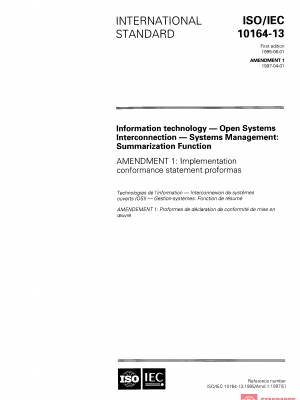 ISO/IEC 10164-13:1995/Amd 1:1997 PDF