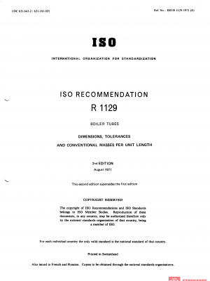 ISO/R 1129:1971 PDF