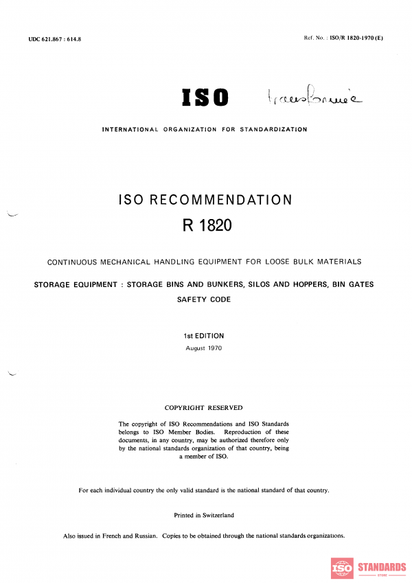 ISO/R 1820:1970 PDF