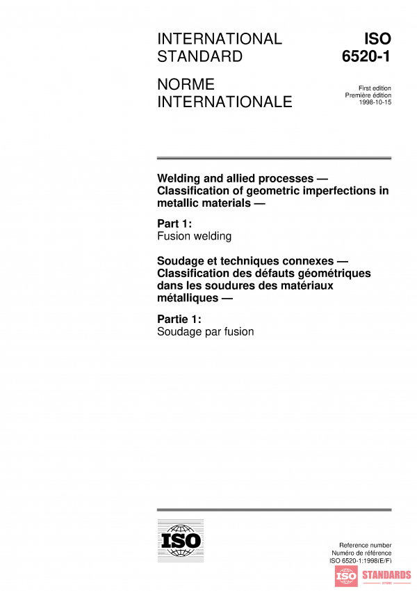 ISO 6520-1:1998 PDF