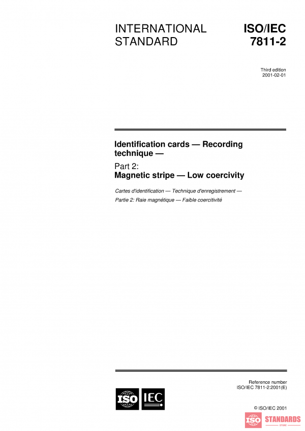 ISO/IEC 7811-2:2001 PDF