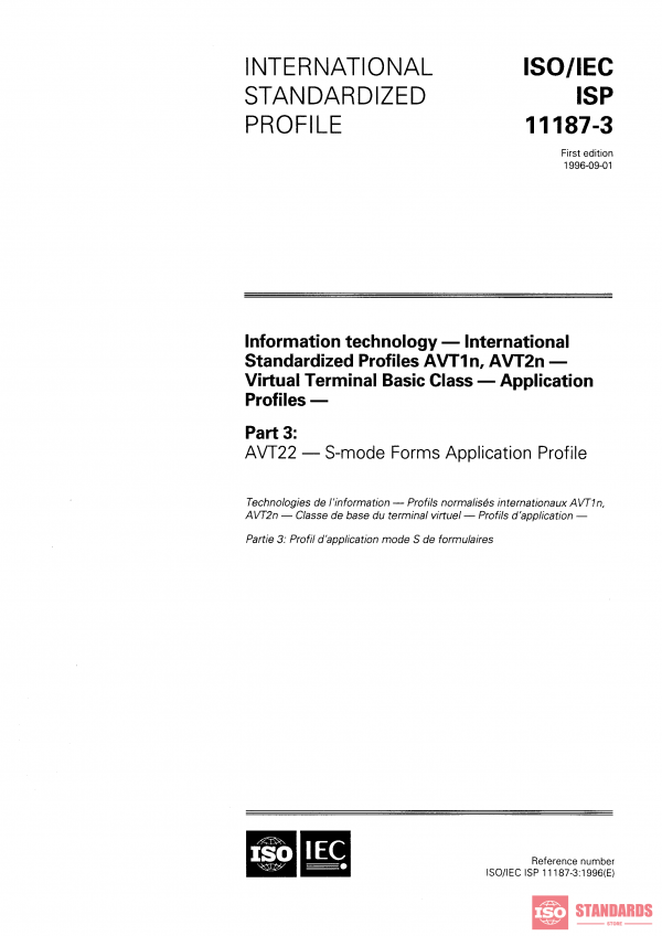 ISO/IEC ISP 11187-3:1996 PDF