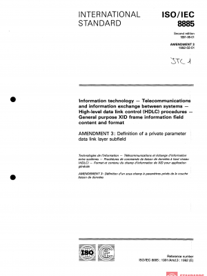 ISO/IEC 8885:1991/Amd 3:1992 PDF