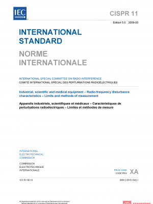 CISPR 11 ed 5.0:2009 PDF