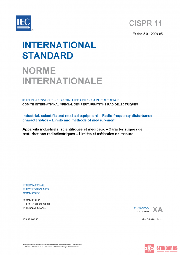 CISPR 11 ed 5.0:2009 PDF