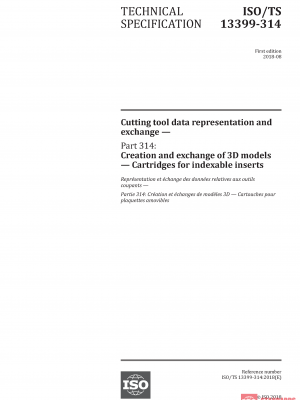 ISO/TS 13399-314:2018 PDF
