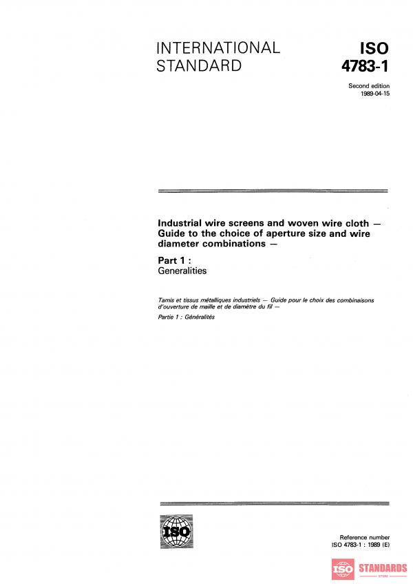 ISO 4783-1:1989 PDF