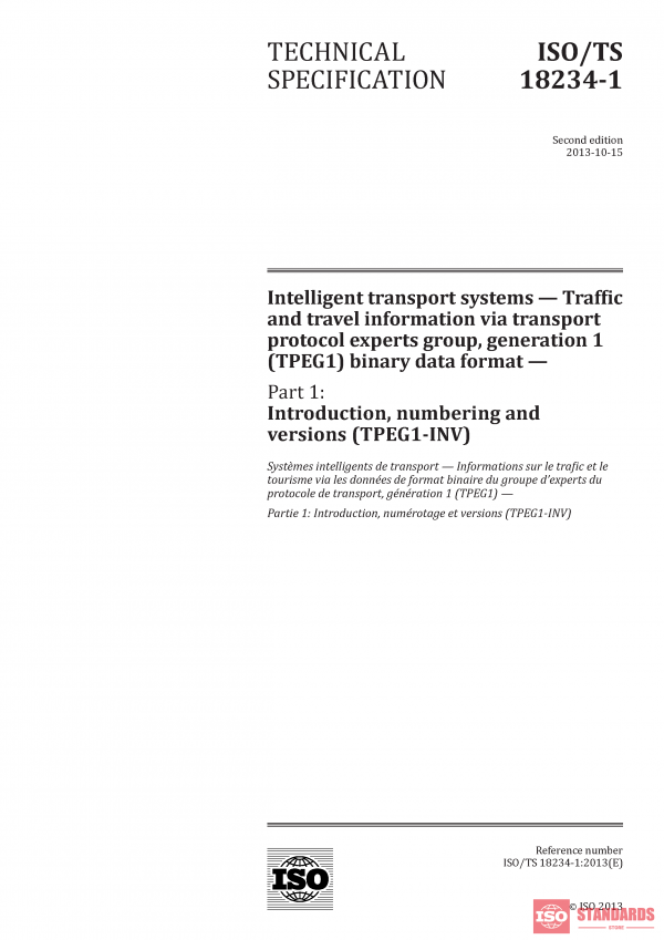 ISO/TS 18234-1:2013 PDF