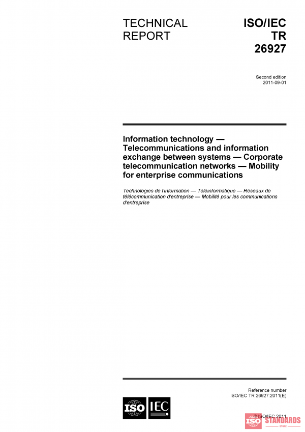 ISO/IEC TR 26927:2011 PDF