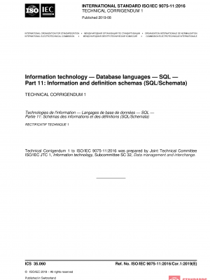 ISO/IEC 9075-11:2016/Cor 1:2019 PDF