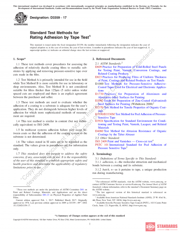 ASTM 3359 17 WG:2017 PDF