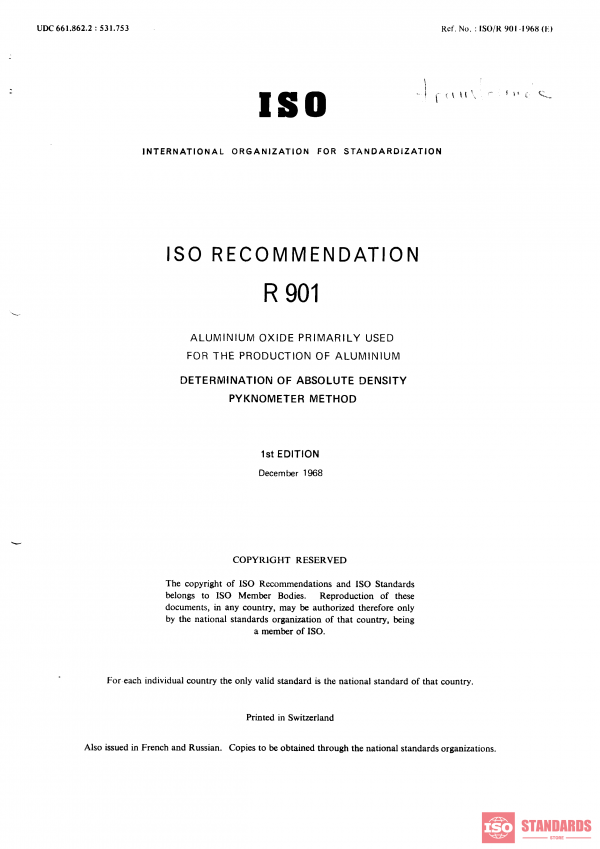 ISO/R 901:1968 PDF