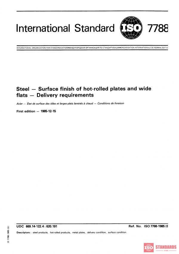ISO 7788:1985 PDF