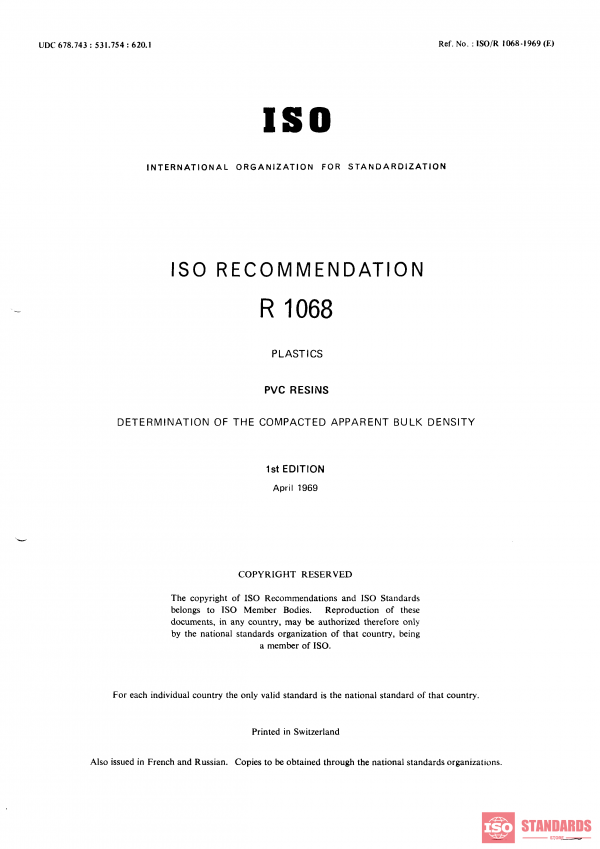 ISO/R 1068:1969 PDF