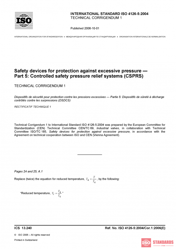 ISO 4126-5:2004/Cor 1:2006 PDF