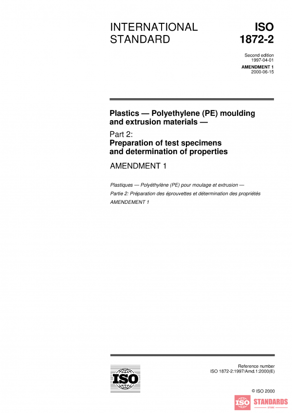 ISO 1872-2:1997/Amd 1:2000 PDF
