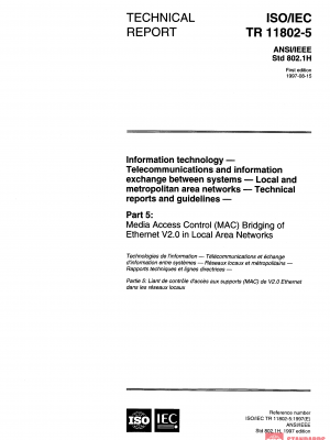 ISO/IEC TR 11802-5:1997 PDF