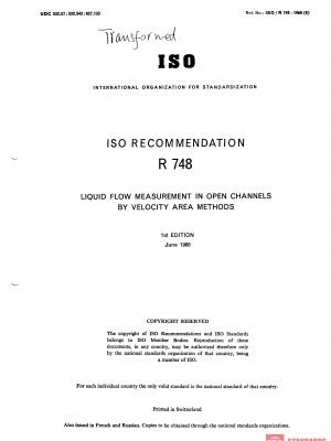 ISO/R 748:1968 PDF