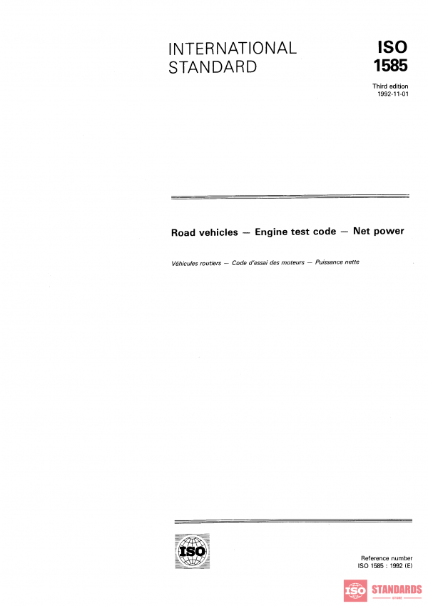 ISO 1585:1992 PDF