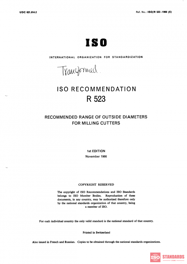 ISO/R 523:1966 PDF