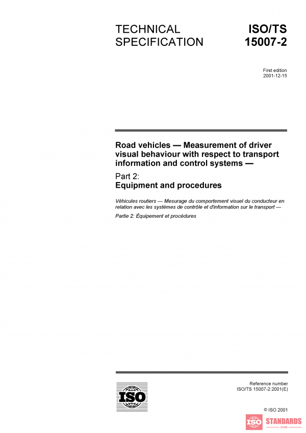 ISO/TS 15007-2:2001 PDF