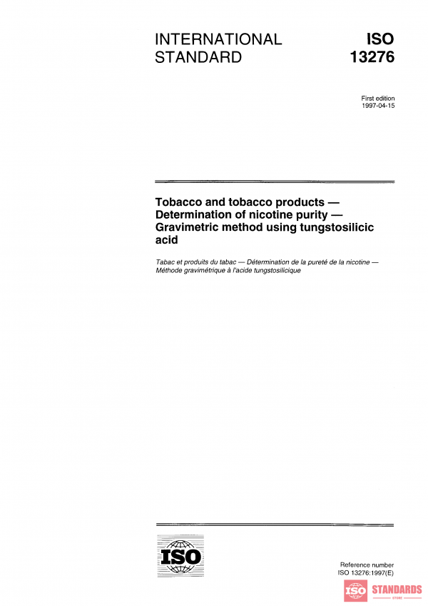 ISO 13276:1997 PDF