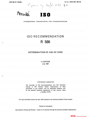 ISO/R 586:1967 PDF
