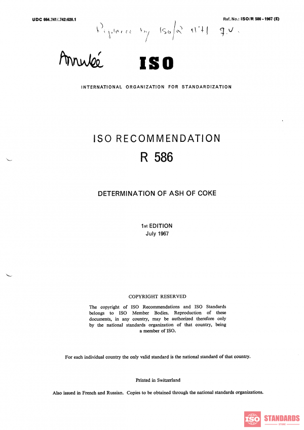 ISO/R 586:1967 PDF